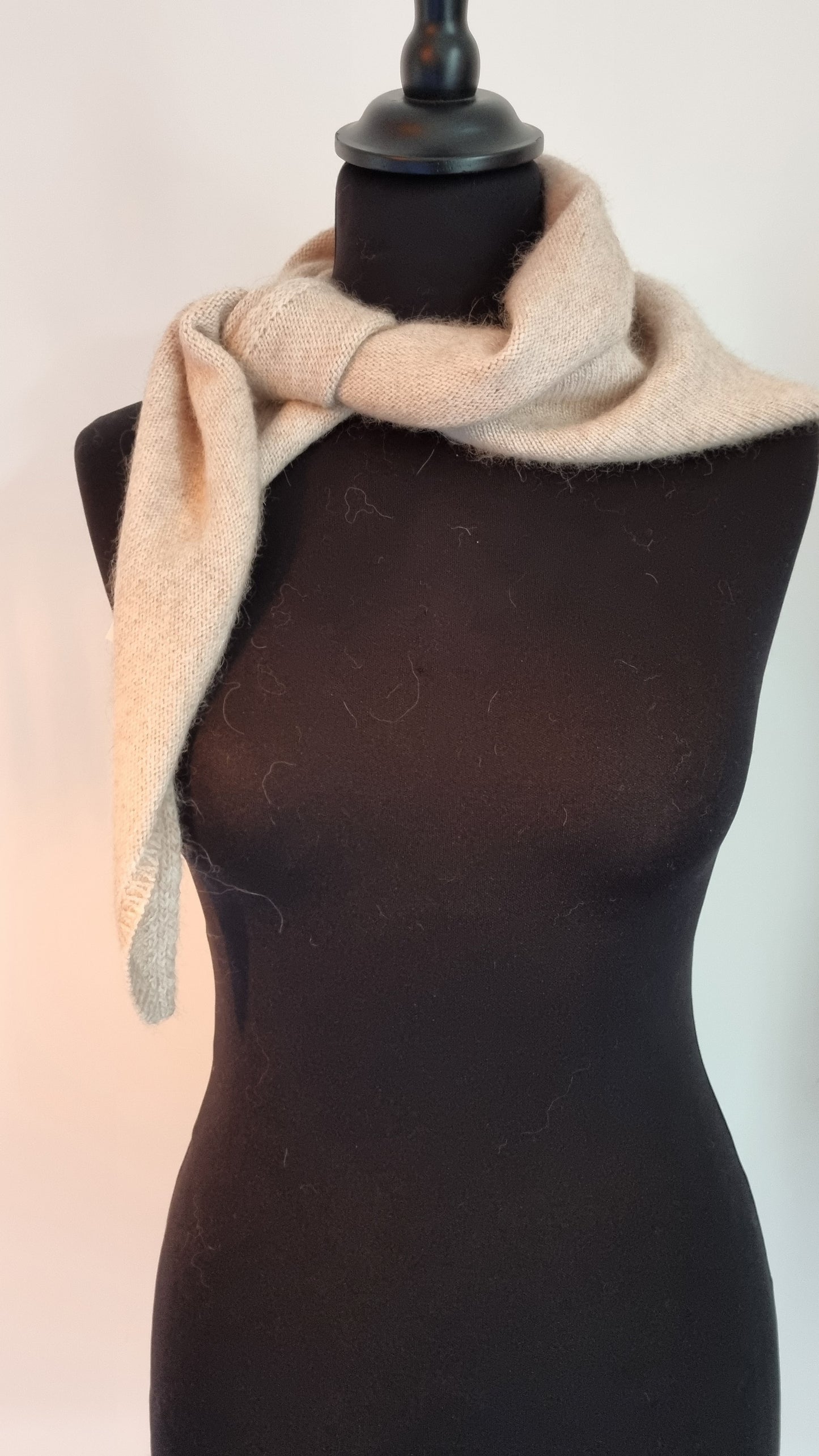 Bandana cachemire beige