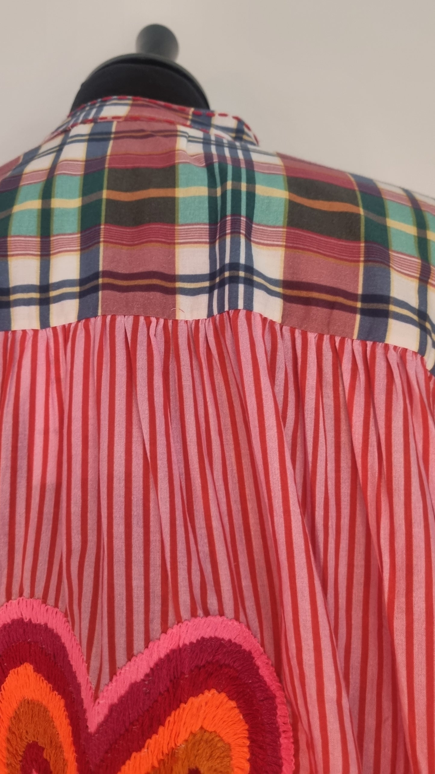 Blouse en patchwork de coton