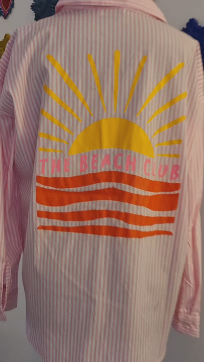 Chemise "The Beach Club" rose