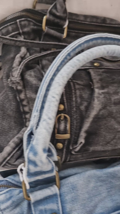 Sac Jeanne en denim noir