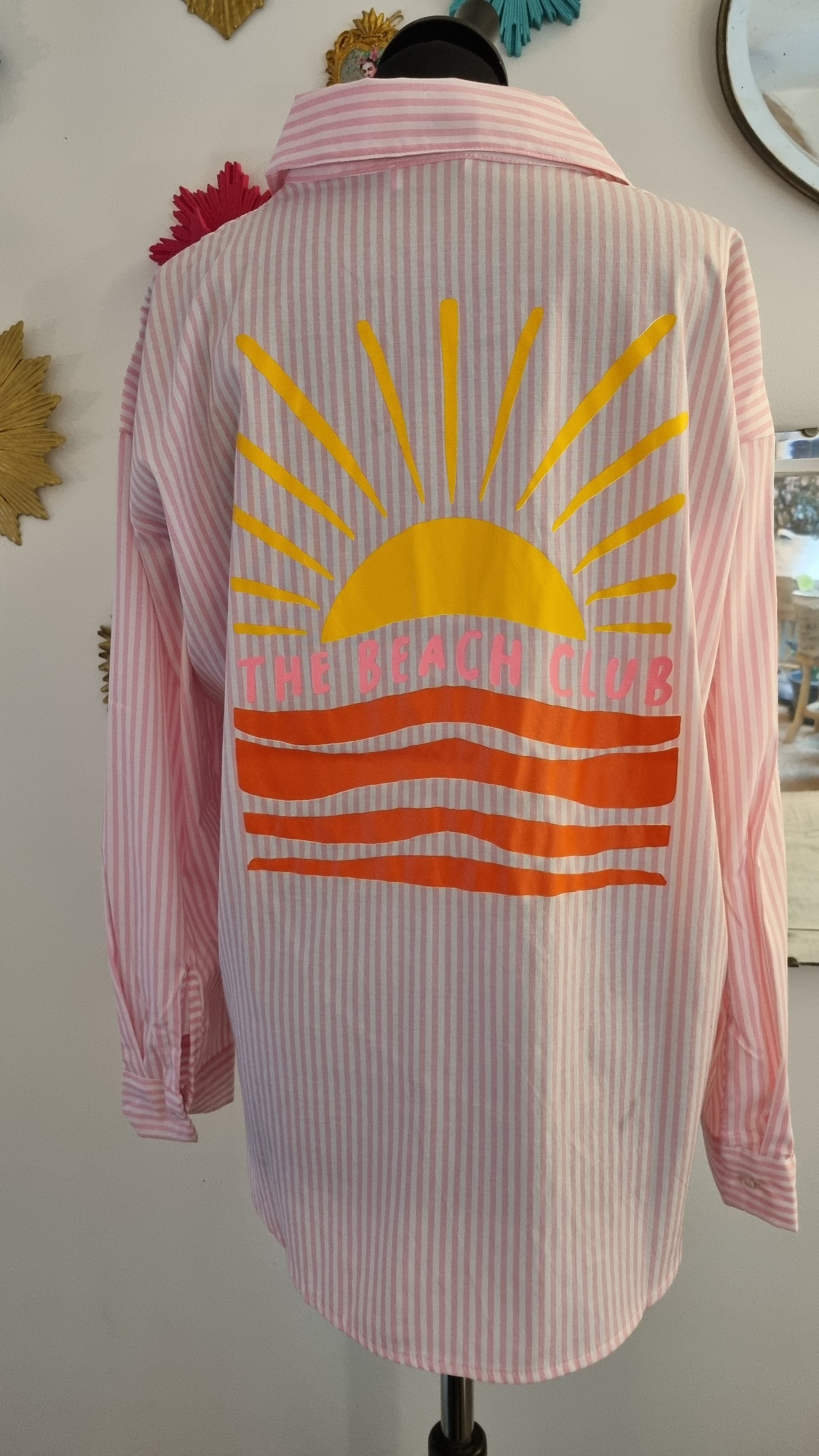 Chemise "The Beach Club" rose