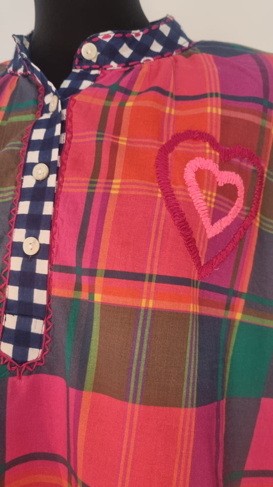 Blouse en patchwork