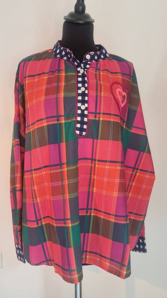Blouse en patchwork