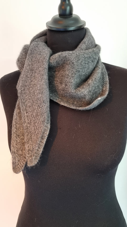 Bandana en cachemire gris foncé