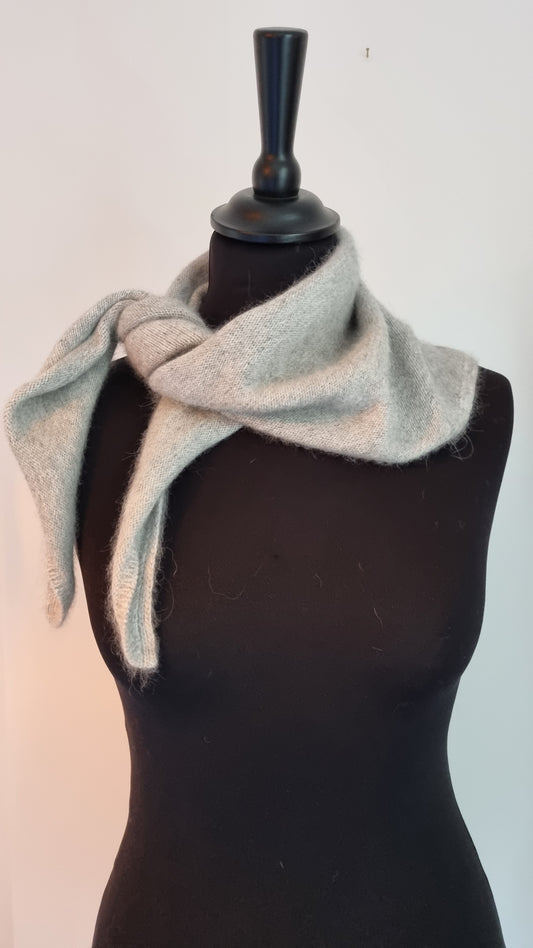 Bandana cachemire gris clair