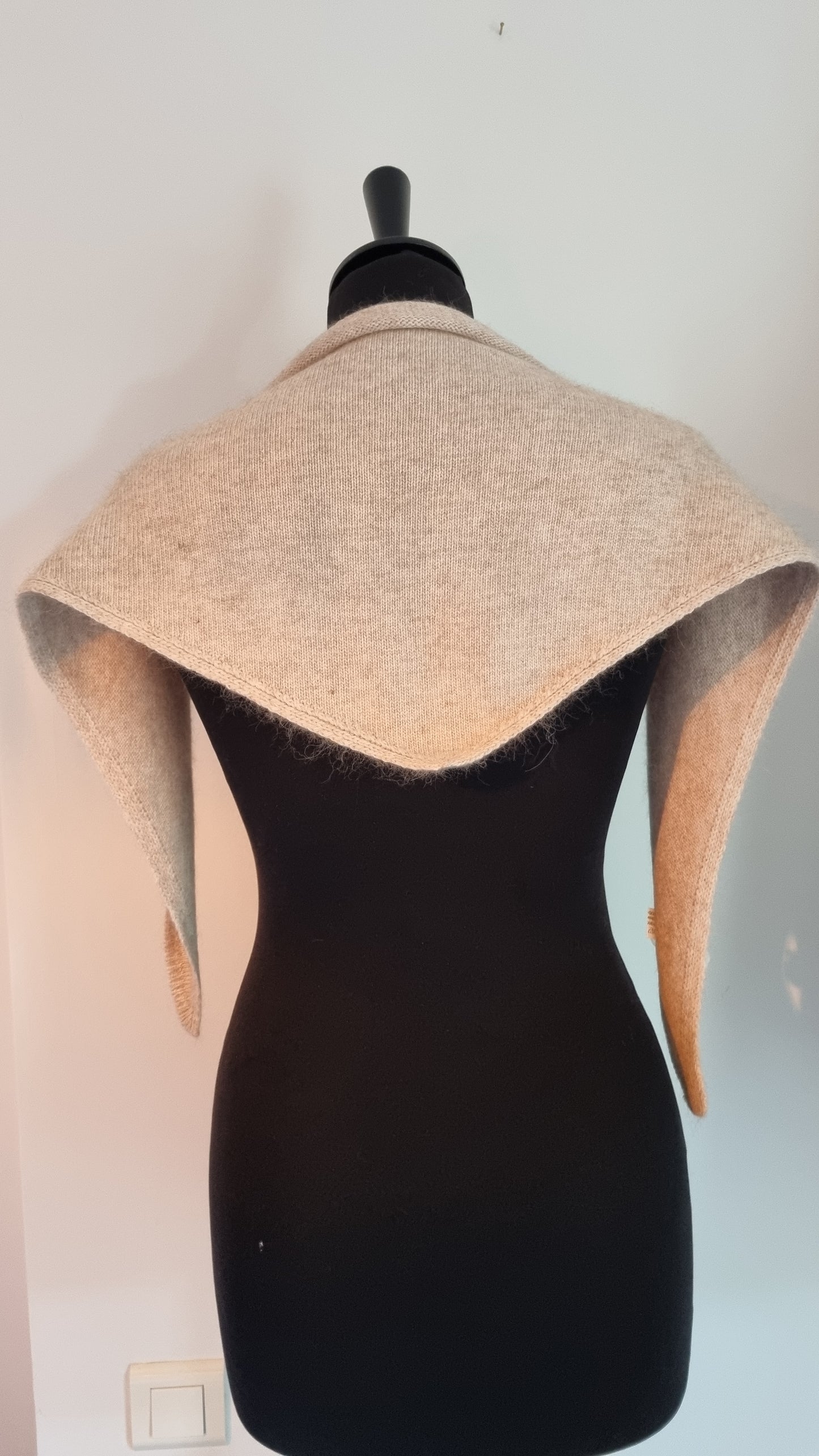 Bandana cachemire beige