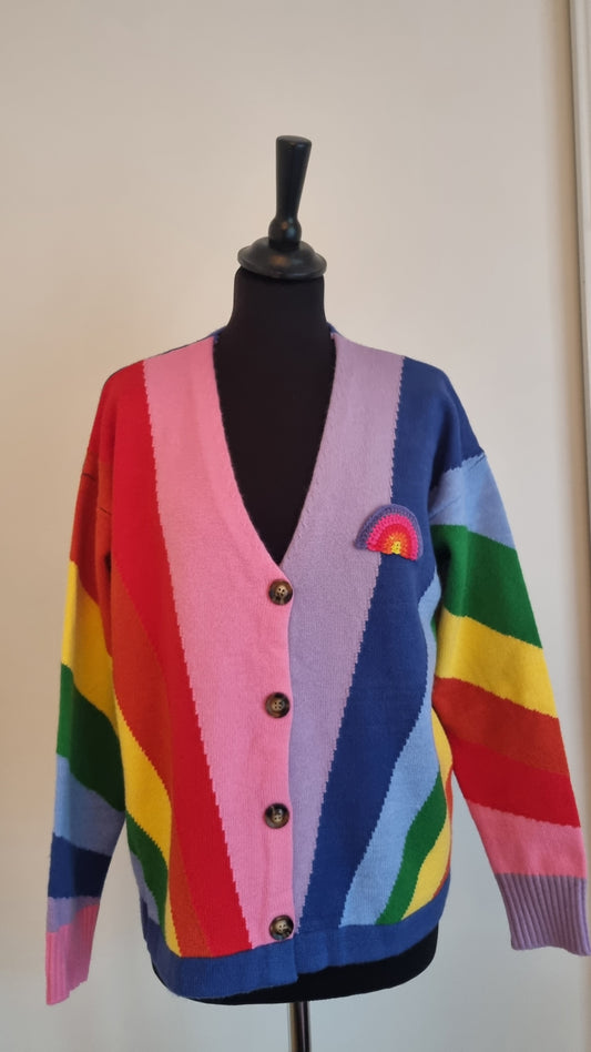 Le gilet arc-en-ciel 🌈 en cachemire