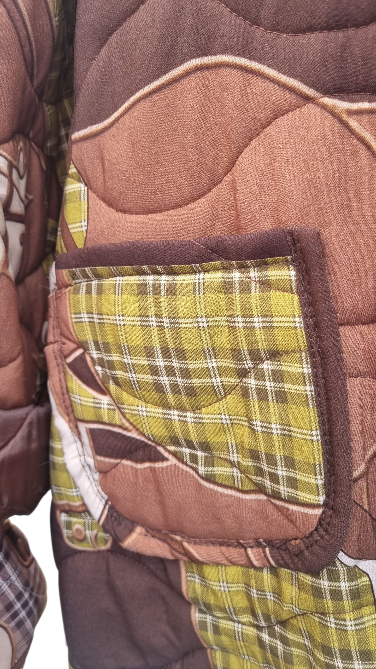 Veste matelassée imprimée  équestre.
