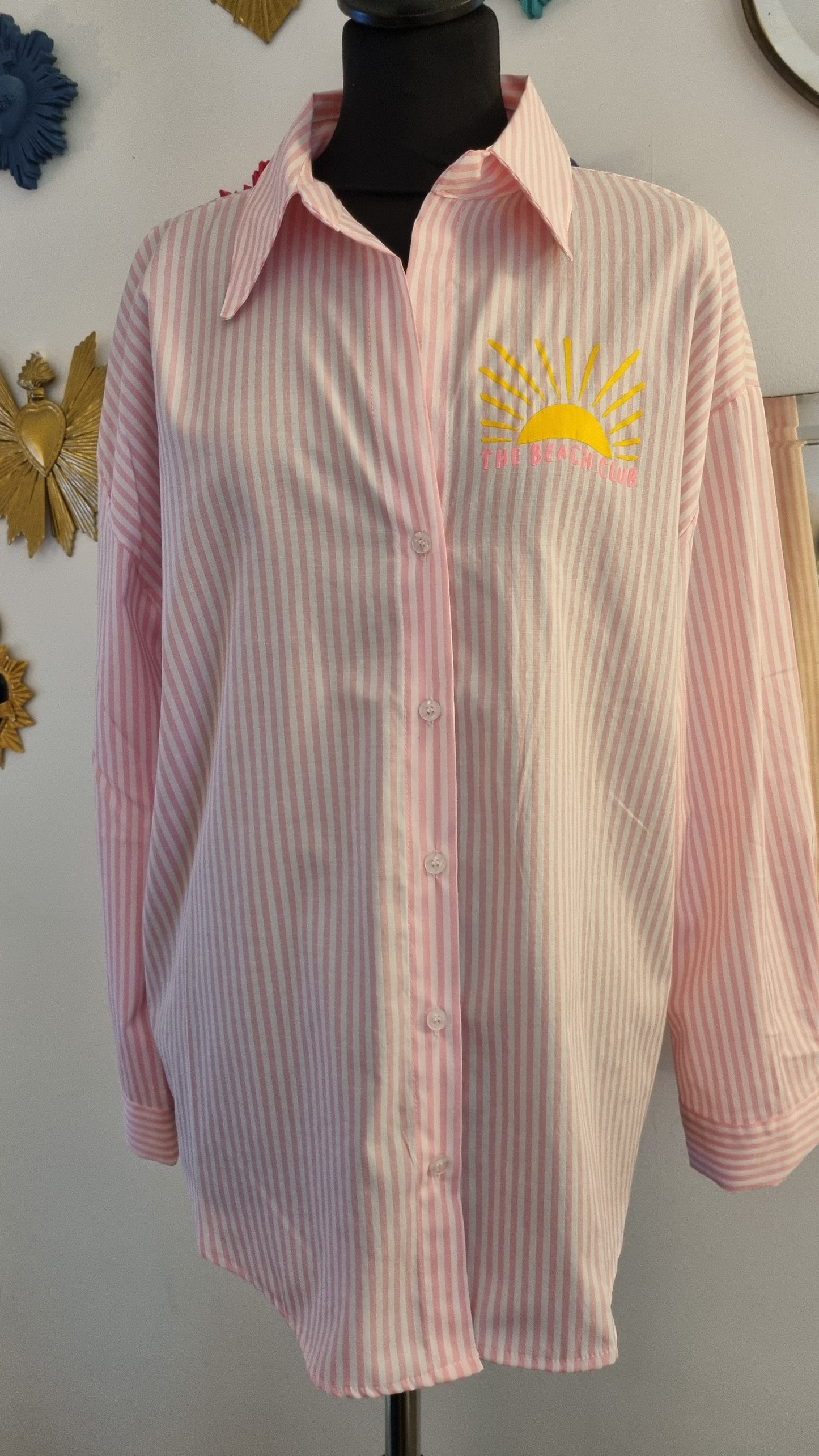 Chemise "un été à La Baule" Rose