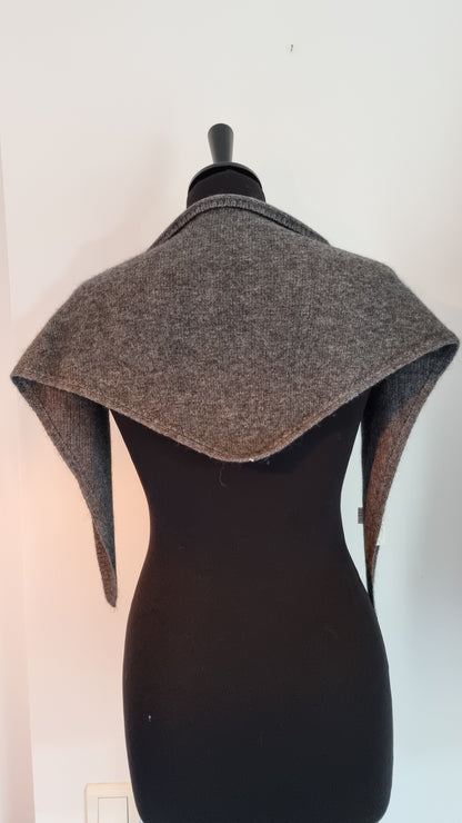 Bandana en cachemire gris foncé