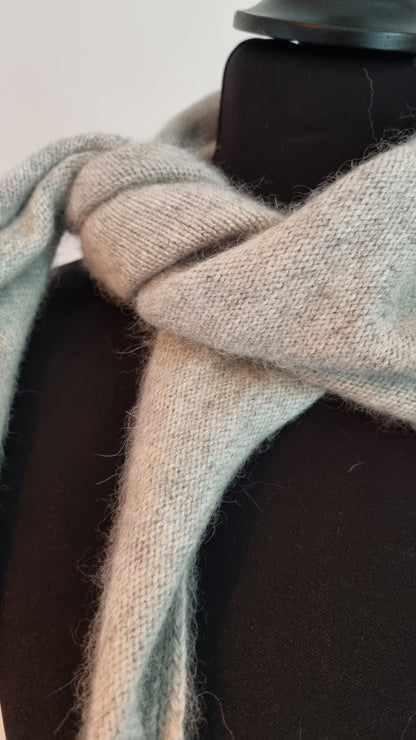 Bandana cachemire gris clair