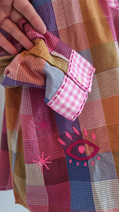 Blouse vichy rose très Pep's