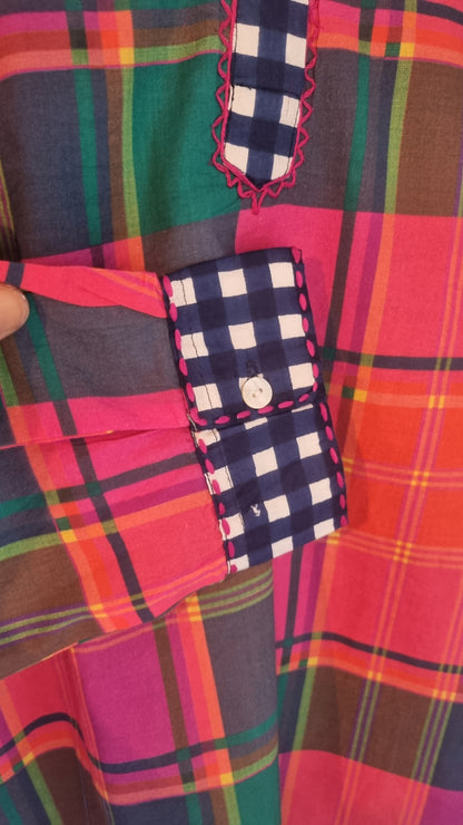 Blouse en patchwork
